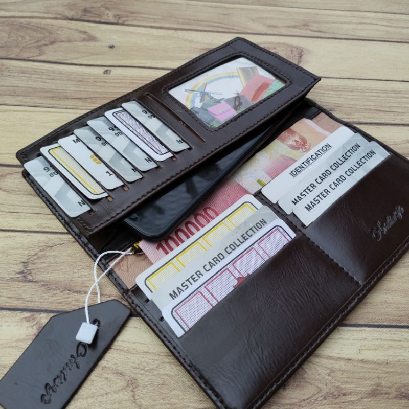 DOMPET  PANJANG PRIA KULIT ASL 100% ORIGINAL/ DOMPET KULIT PANJANG PRIA WANITA LEMBUT ASLI GARUT/ Dompet kulit Pull up/ Dompet wallet kulit pria Dompet Fashion daily