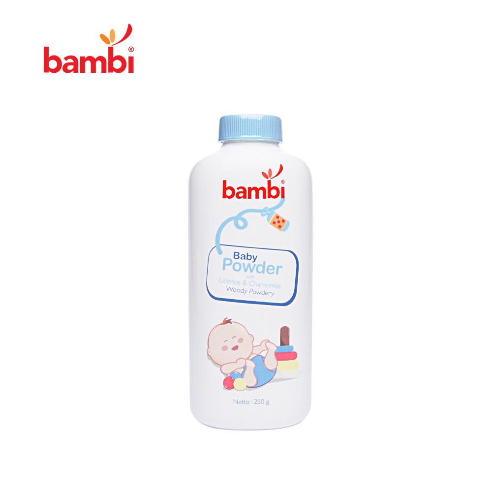 Bambi Baby Woody Powder 100gr / Bedak Bayi / Bedak Bambi
