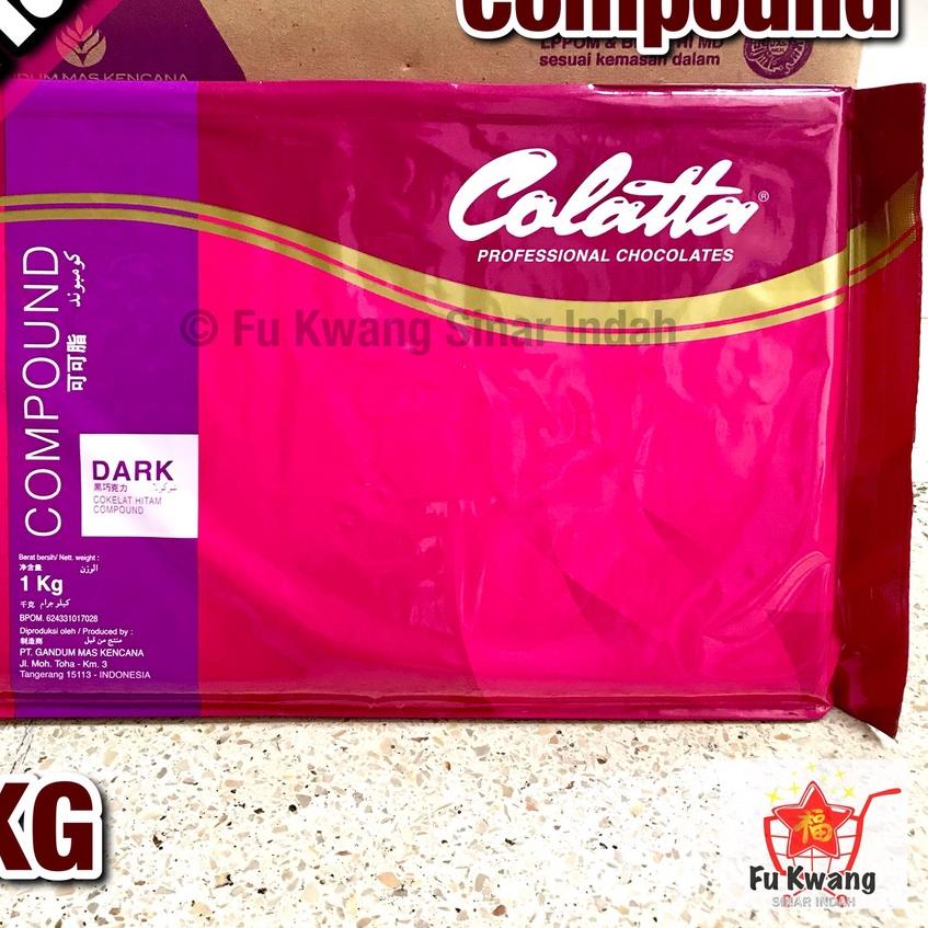 

➮ Colatta Dark Chocolate Compound Cokelat Coklat Hitam Blok Batang 1 KG ™