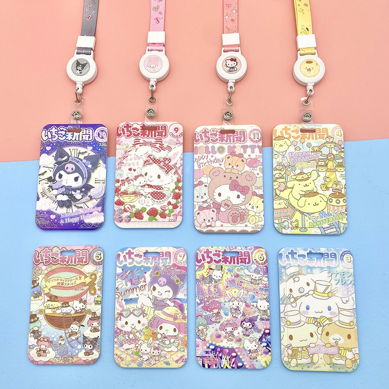 

Kalung Holder Kartu Lucu Sanrio / ID Card Holder Name Tag Lanyard (Melody, Cinamoroll, Pocchacco, Kuromi, Hello Kitty, Pompompurin)