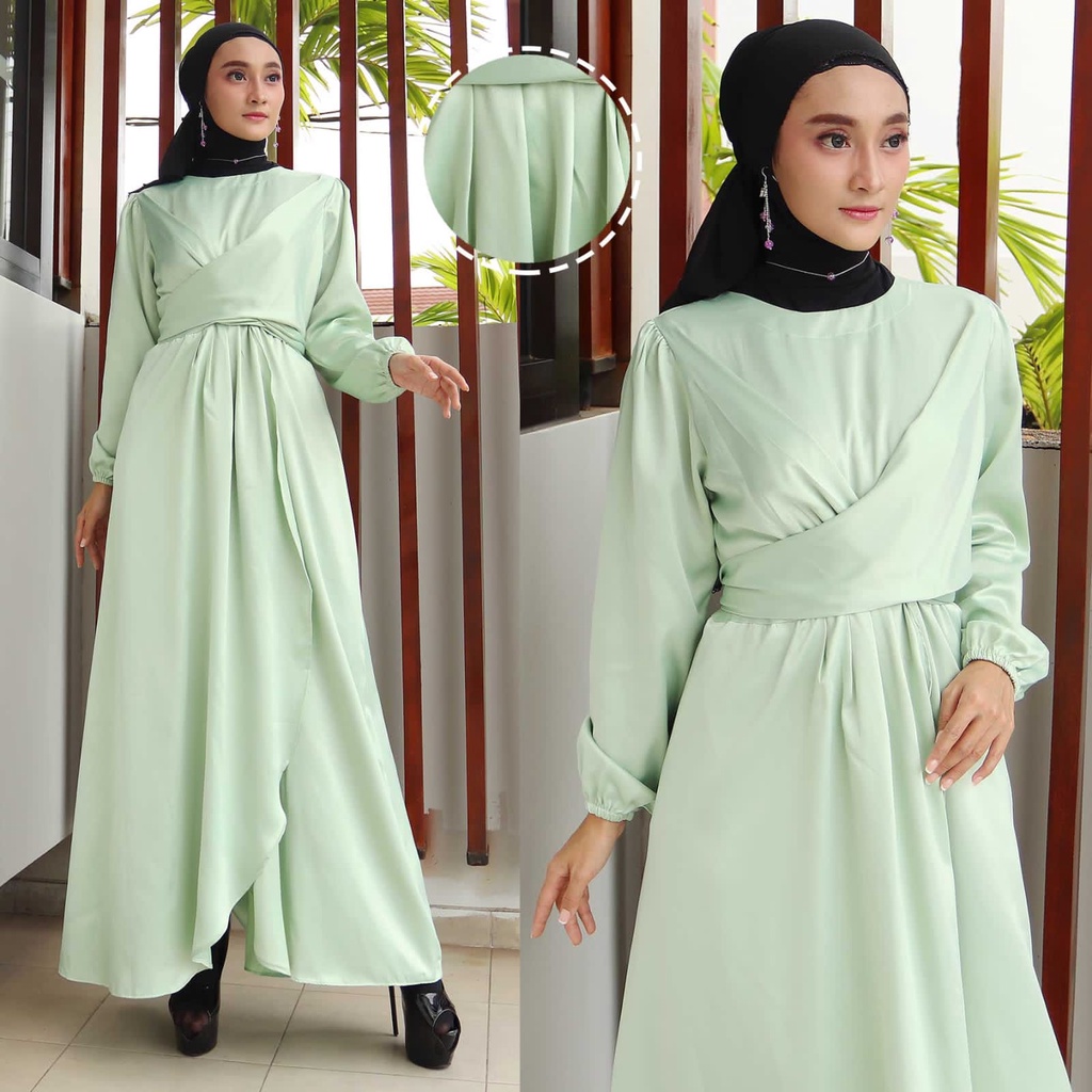 JB - Gamis Zalwa Satin Velvet Premium