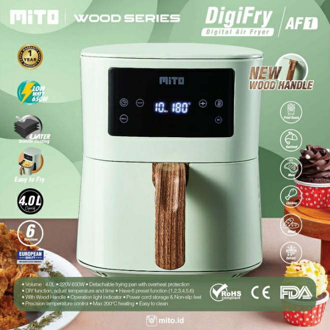 [Fryer] Air Fryer Mito Mitochiba / Digital Air Fryer Digifry Figifryer Mito 4 [Dapur]