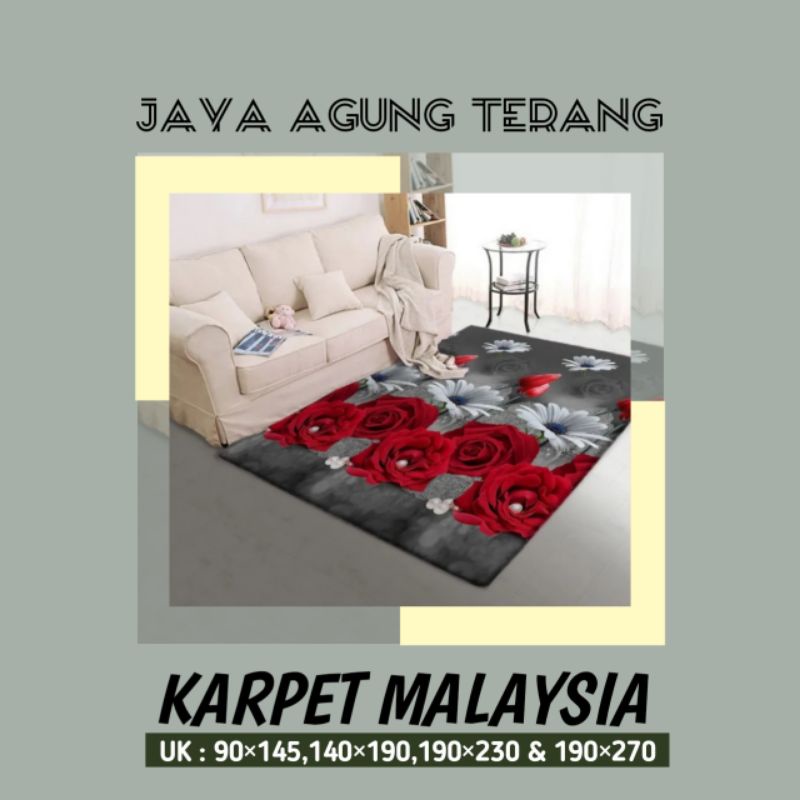 KARPET MALAYSIA/KARPET BUSA [ DUTA MODA ] UKURAN 140×190 CM