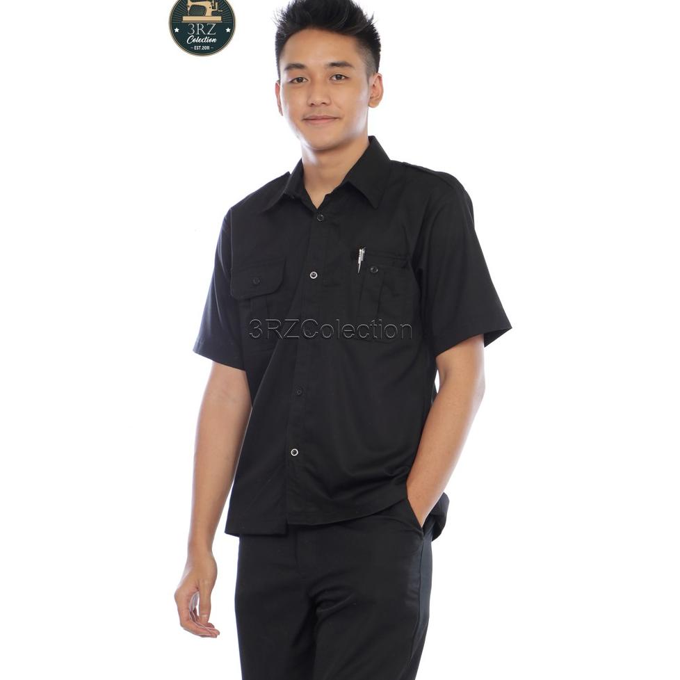 CHEKOUT Kemeja Hitam Pdl Pdh NET TV Baju Hitam Parpol Kemeja Kemeja Hitam Baju Navy NET TV