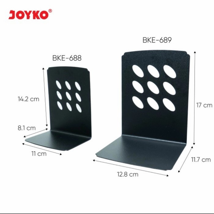 

Terlaris Book End / Sandaran Buku Joyko Bke-689 P11,7*L12,8*T17 Cm