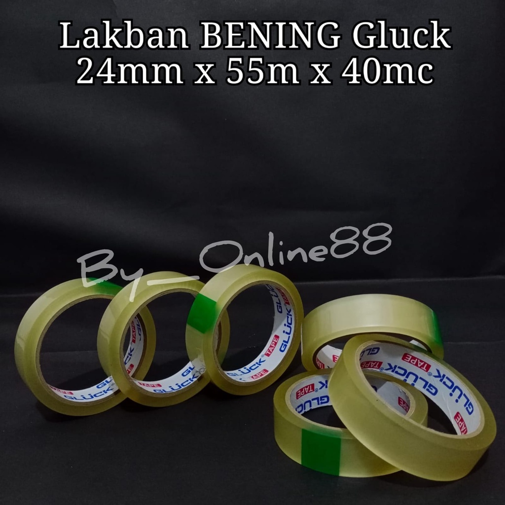 

Lakban Bening GLUCK 24MMx55MMx40MC