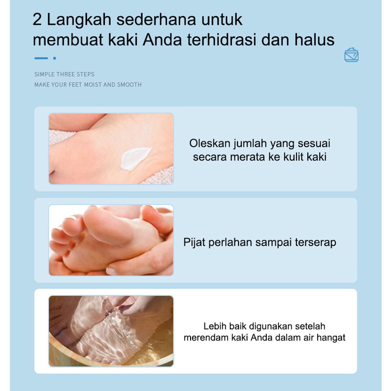 Obat Kaki Pecah Dan Kering Foot Cream Cream Krim Masker Penghilang Kaki Pecah Dan Kering 50g / cream untuk kulit kaki pecah-pecah /Perawatan Kaki Penghalus Tumit