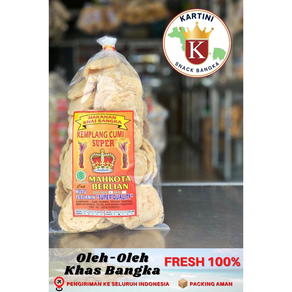 

Kemplang Goreng Cumi Cap Mahkota Berlian 250gr Khas Bangka