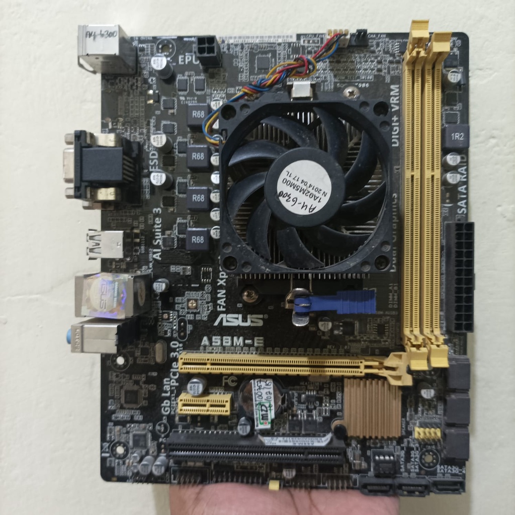 Paket Mobo Mainboard FM2 + A8 7600 + Fan