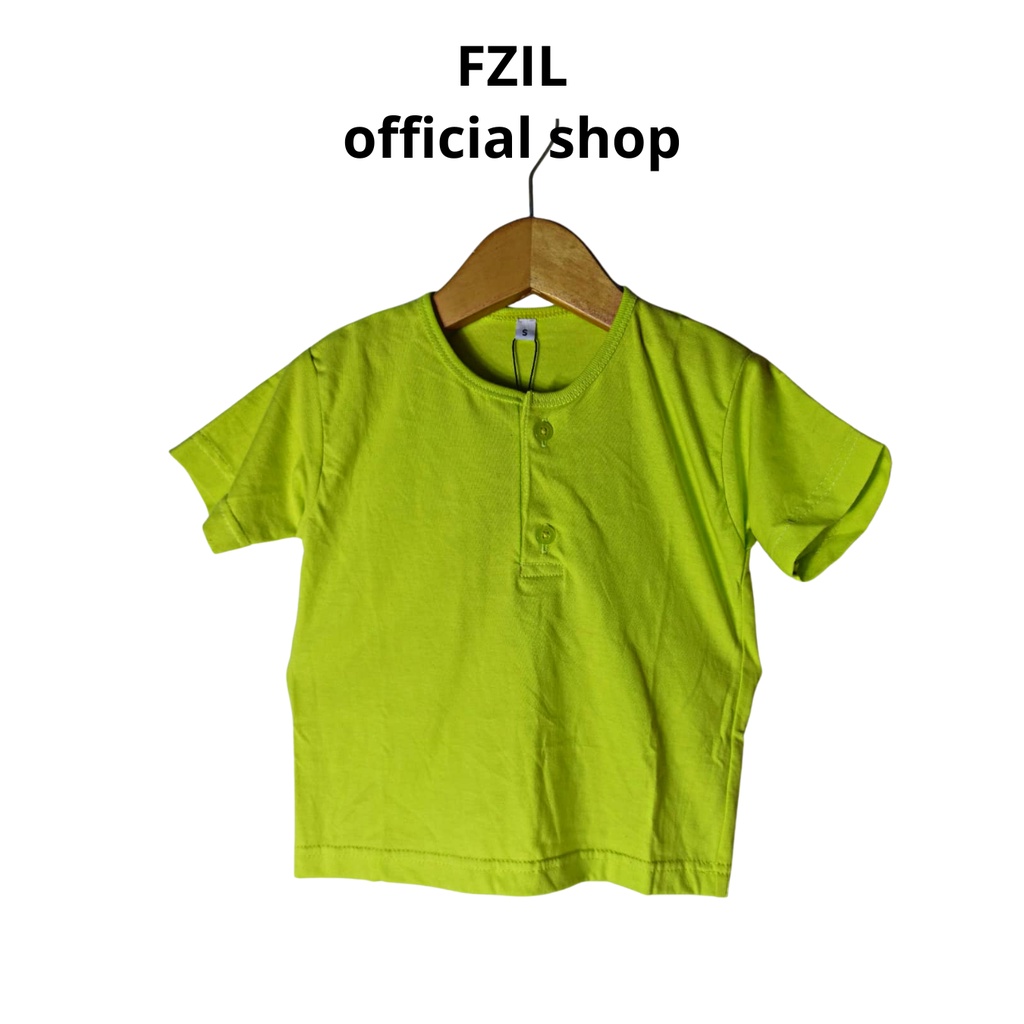 FZIL Kaos Kancing Anak Laki-Laki 1-10 Tahun Electric Lime