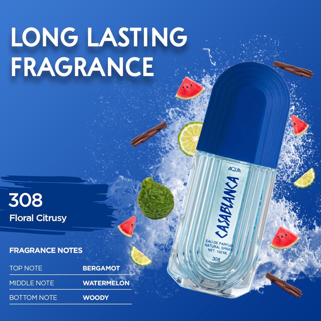 Casablanca Eau De Parfum 308 AQUA  | 100 ml