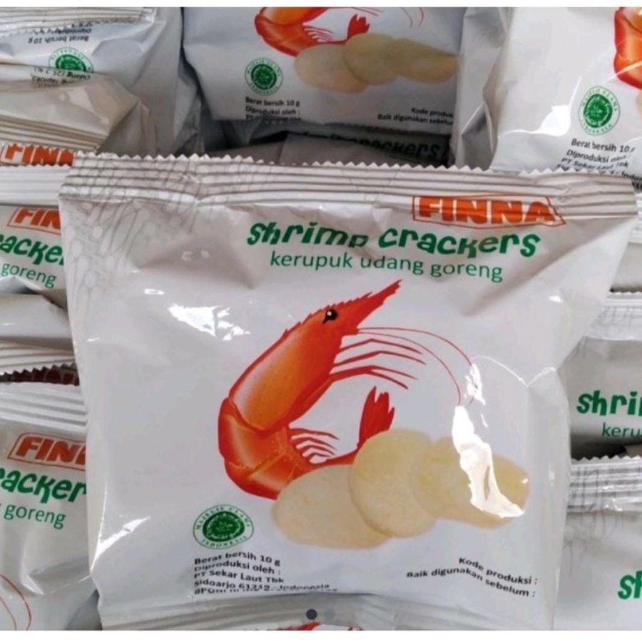 Finna kerupuk udang matang shrimp isi 10gr khas Sidoarjo murah