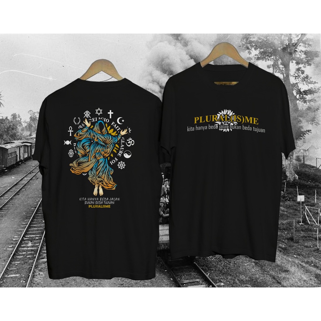 KAOS PLURALISME A10 BAJU PLURALISME AGAMA SUN FLOWERS KAOS DISTRO KAOS PRIA KAOS WANITA KAOS TERLARI