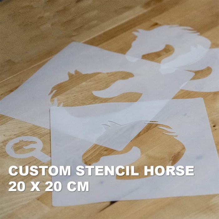 

Terlaris Custom Stencil Horse