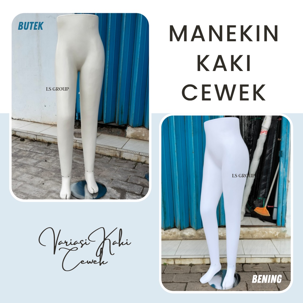 Manekin Kaki Cowok Cewek Plat Besi