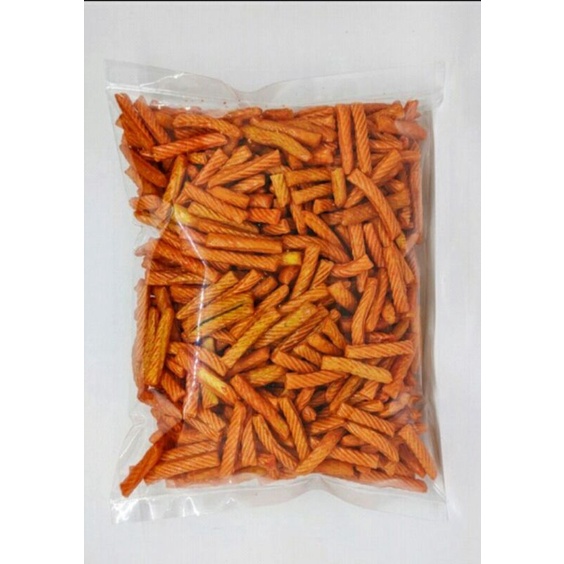 

Cemilan Stick Ubi Pang Pang Pedas Kemasan 500gr