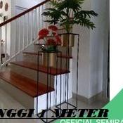 ♫ STANDING POT BESI TINGGI 1 METER / RAK BUNGA BESI / STANDING POT BESI / DIAMETER 18 CM ➱