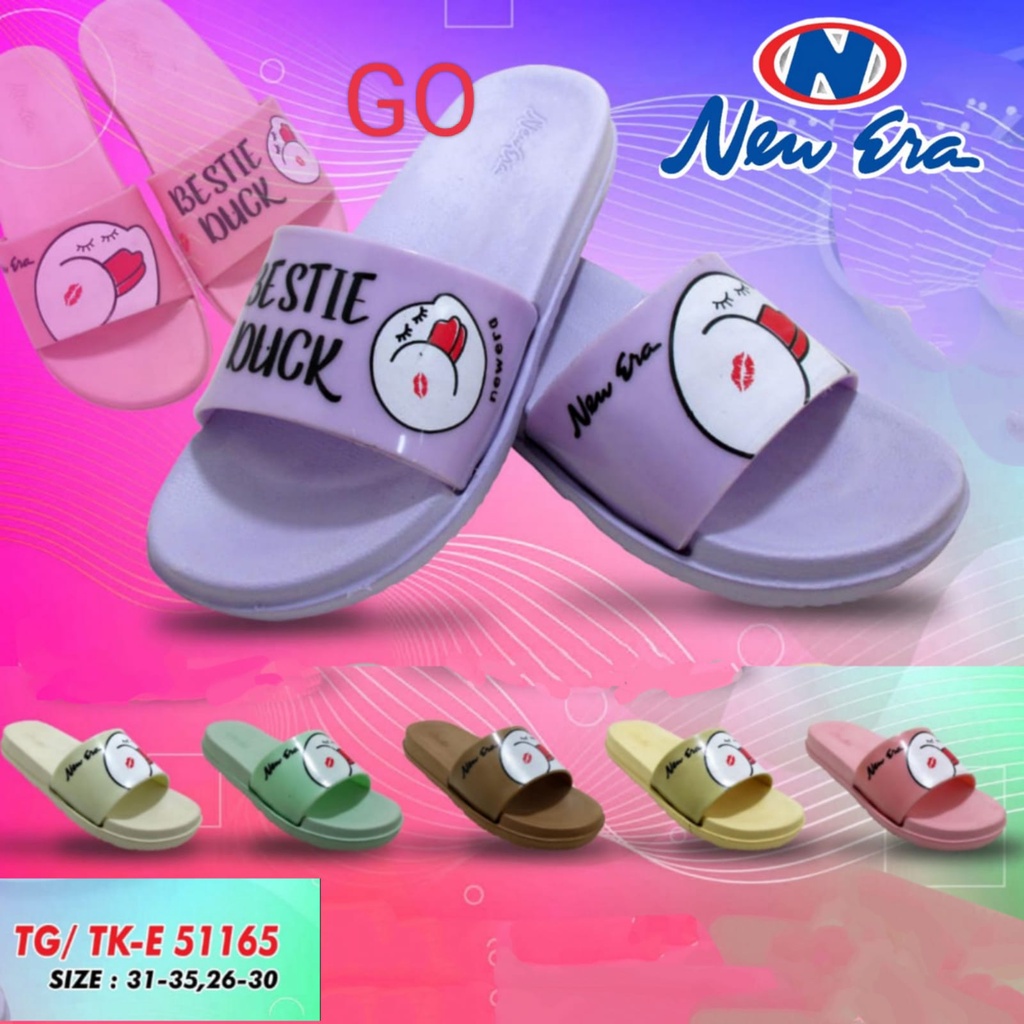 sogo NEW ERA CNC TK TG 51165 BESTIE DUCK Sandal Japit Anak Perempuan Sendal karet Anti Slip Original sandal anak murah nyaman viral imut