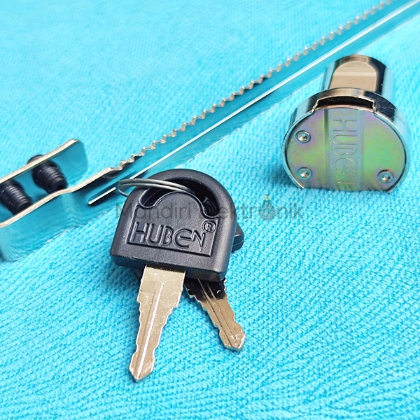 Kunci Etalase Kaca Gergaji HUBEN HL140 HL 140 140mm - Kunci Gerigi Etalase Lemari Kaca
