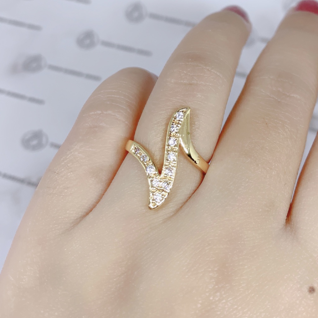 Cincin Xuping Gold Fashion Wanita Motif Permata Stip Perhiasan Wanita *12