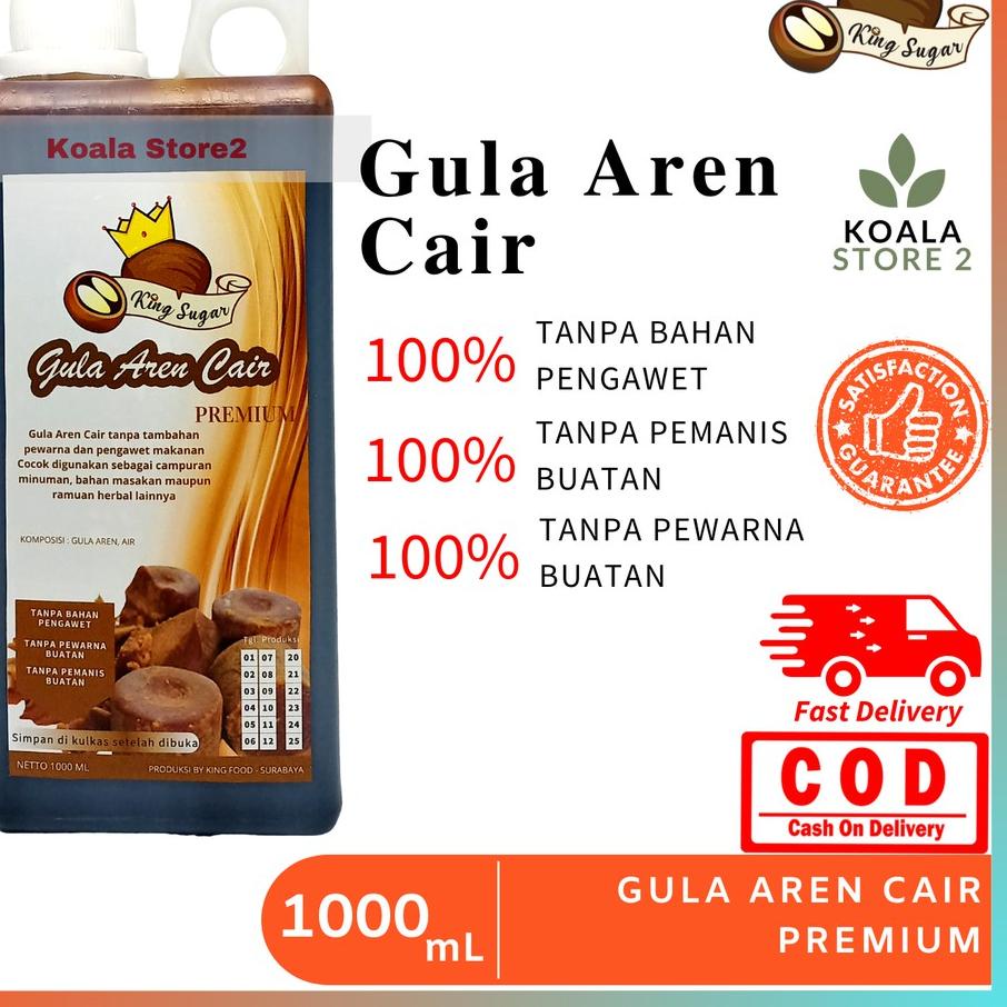 

▼ Gula Aren Cair By King Sugar 1 Liter setara 1,3 Kg / Brown Sugar Cair 1000 mL / Campuran Minuman Hitz Kekinian ✱