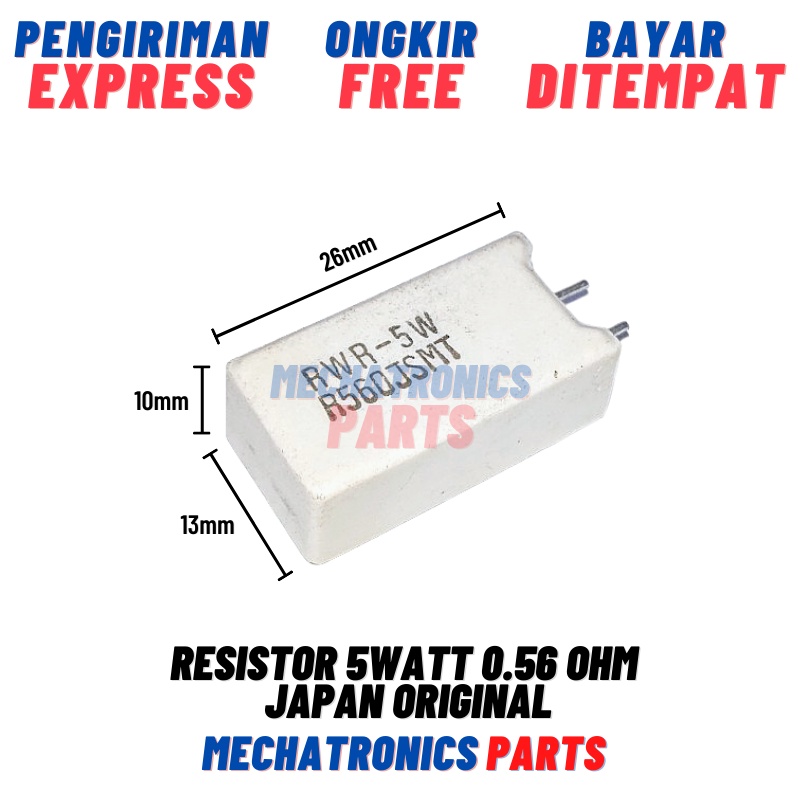 RESISTOR R5WATT 0.56OHM JAPAN ORIGINAL