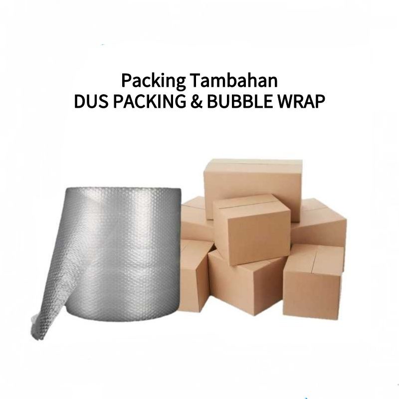 

ekstra packing dus dan buble wrap tambahan packingan tempered glass