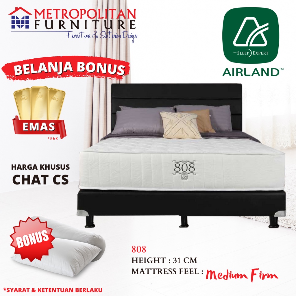 Kasur Springbed Airland 808 Spring bed matras Gold Series