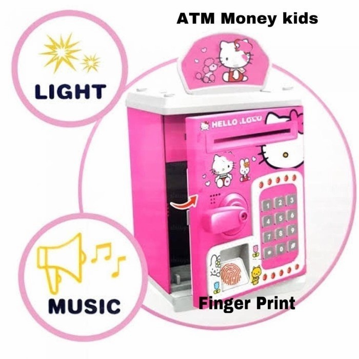 Celengan Atm Sidik Jari Money Safe Box Celengan Anak - Kenji Shop