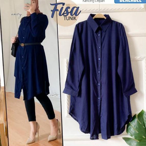 Super Laris FISA TUNIK Katun Rayon BUSUI Baju Atasan Wanita Baju Tunik Terbaru 2020 Baju Tunik Rayon Termurah