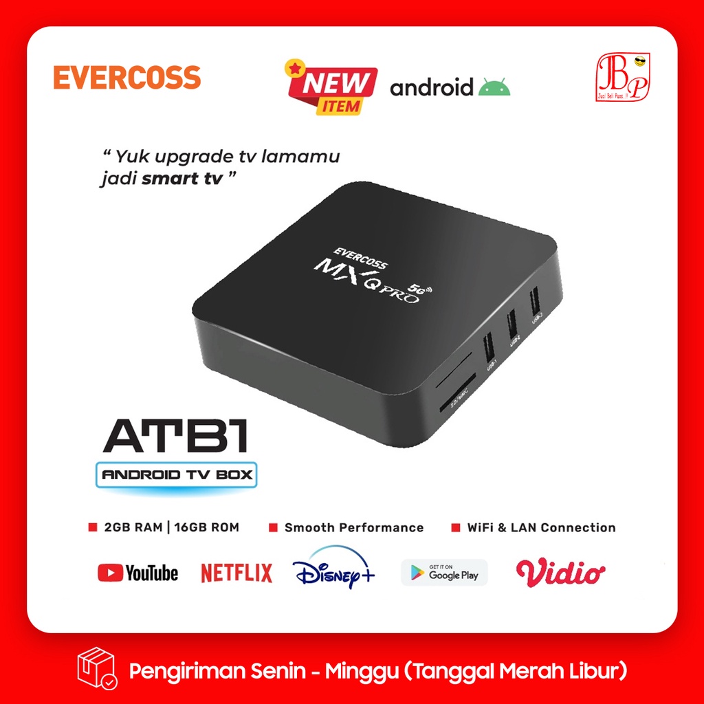 Evercoss Android TV BOX ATB1 Garansi Resmi