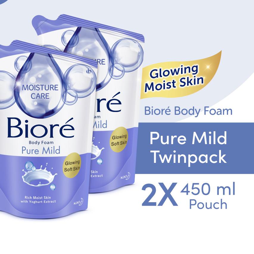 ➶ Biore Body Foam Beauty Pure Mild Twinpack 2 x 450 mL ❇