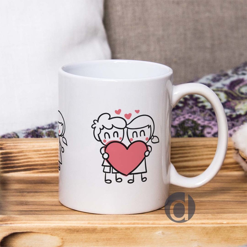 Mug Cangkir Lucu Unik Love Couple Valentine