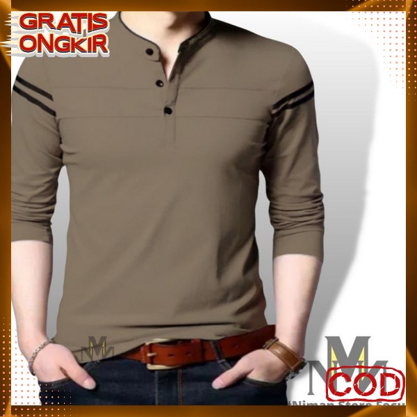 Kaos Kaos Oblong Bisa Cod Crewneck Lengan Pendek Lengan Panjang Baju Cowo Main Motif Klambi Sweter D