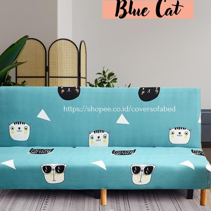 ☉ COVER PELINDUNG SOFA BED SPREI KURSI TAMU SOFABED POLYESTER IMPORT MOTIF PATTERN UKURAN  CM FURNIT