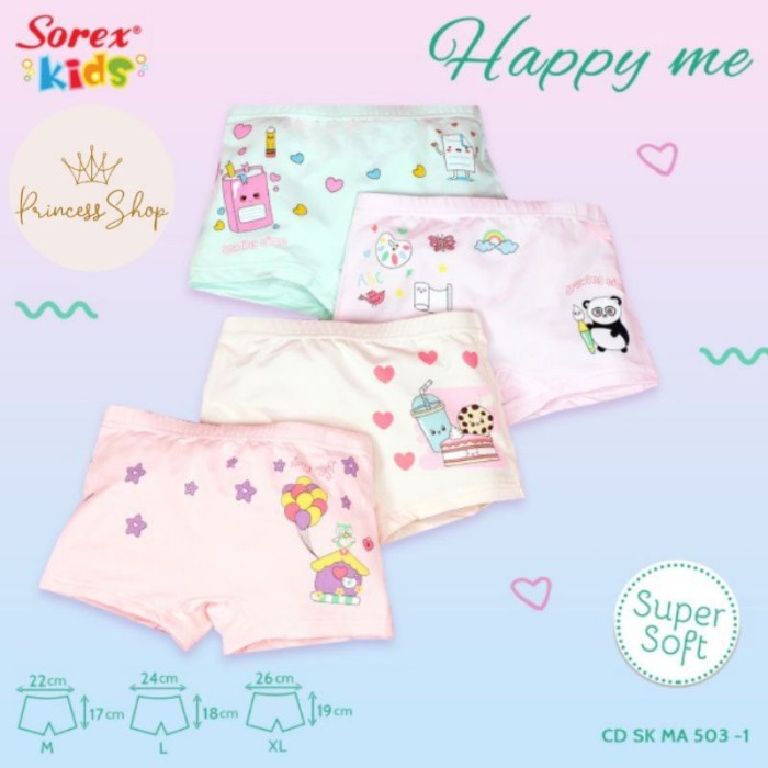 Celana Dalam Boxer Anak Perempuan MA 503