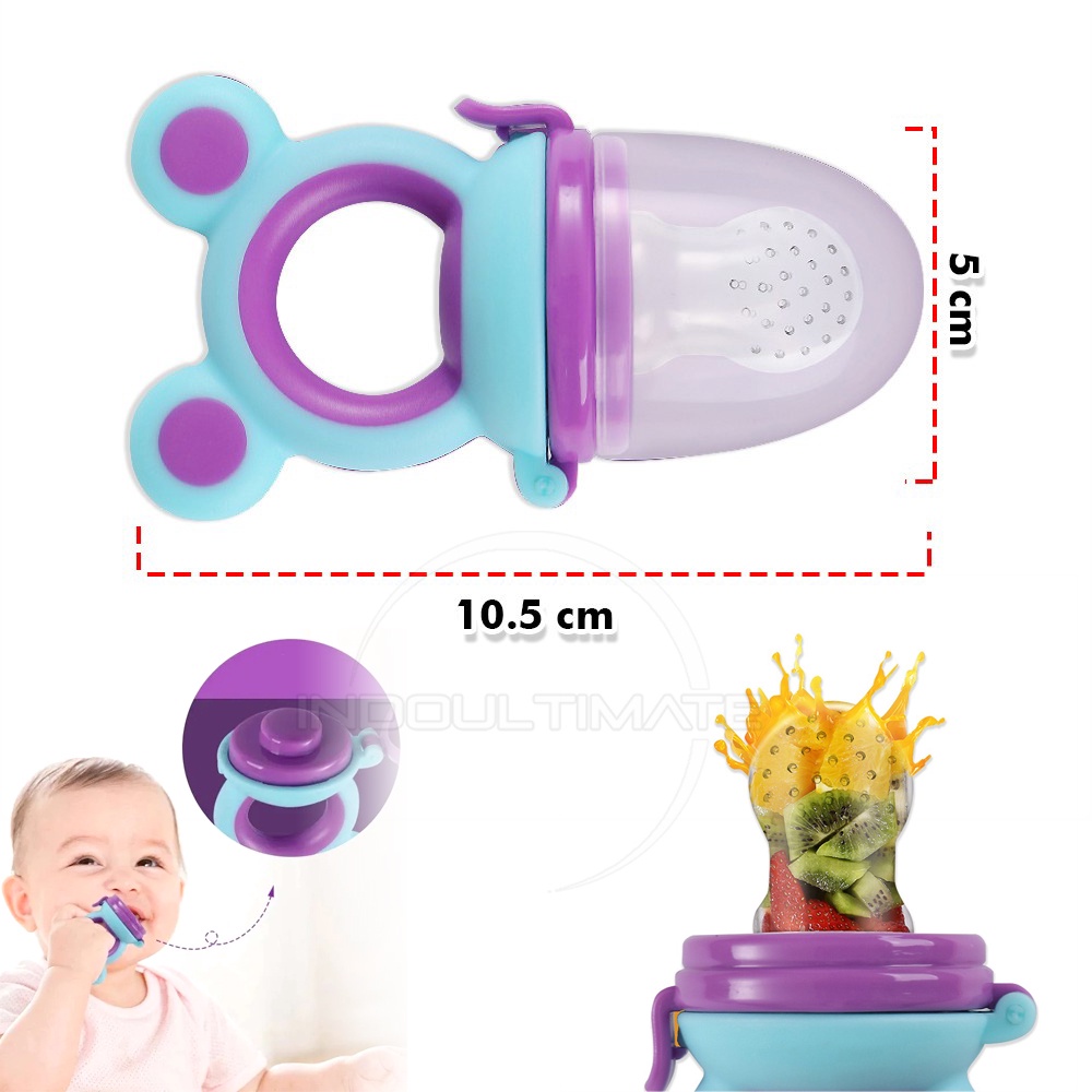 Diskon 7.7 Empeng Dot Buah Bayi GG-05 Empeng Rattle Gigitan Bayi Silikon Karet Empeng Dot Buah Anak Bayi Baby Fruit Feeder Rattle Teether Kompeng Pacifier Gigitan Bayi