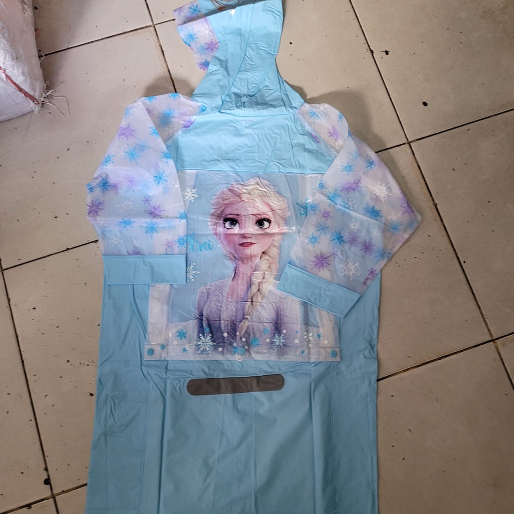 Jas Hujan Terusan Karakter Anak Anti Bocor Motif Lucu dan Imut (BELAKANG ADA TEMPAT TAS )