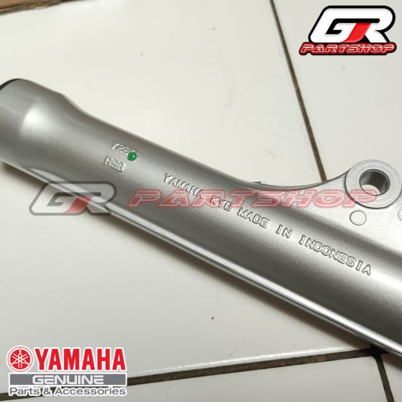 segitiga + shokbreaker set depan silver mio smile soul fino ori ygp original yamaha shok breker shokbreker segitiga garpu