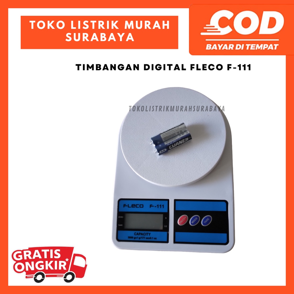 TIMBANGAN DIGITAL FLECO F-111/ Timbangan Dapur/ Timbangan Digital 5kg F-111/ Kitchen Scale/ Timbangan Bumbu Dapur Kue Digital / LED TIMBANGAN KUE