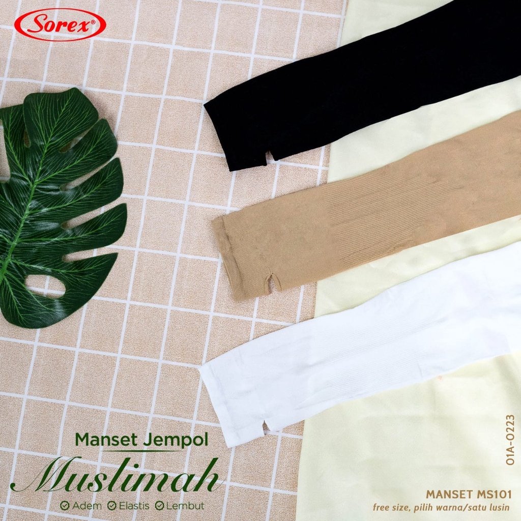 MANSET TANGAN HANDSOCK SOREX POLOS / MANSET TANGAN JEMPOL TEBAL DAN MURAH