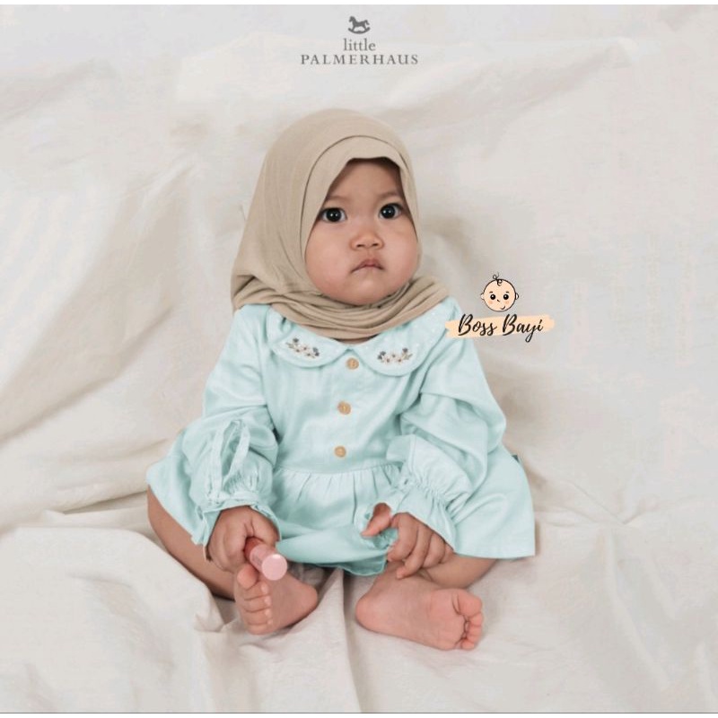 LITTLE PALMERHAUS Baby Gamis / Dress Lengan Panjang Bayi