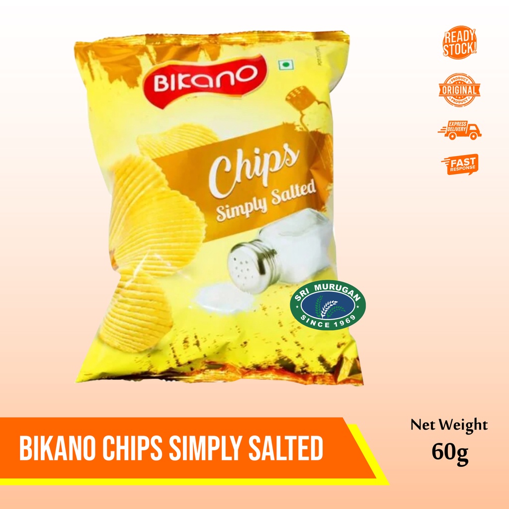 

BIKANO CHIPS SIMPLY SALTED 60g