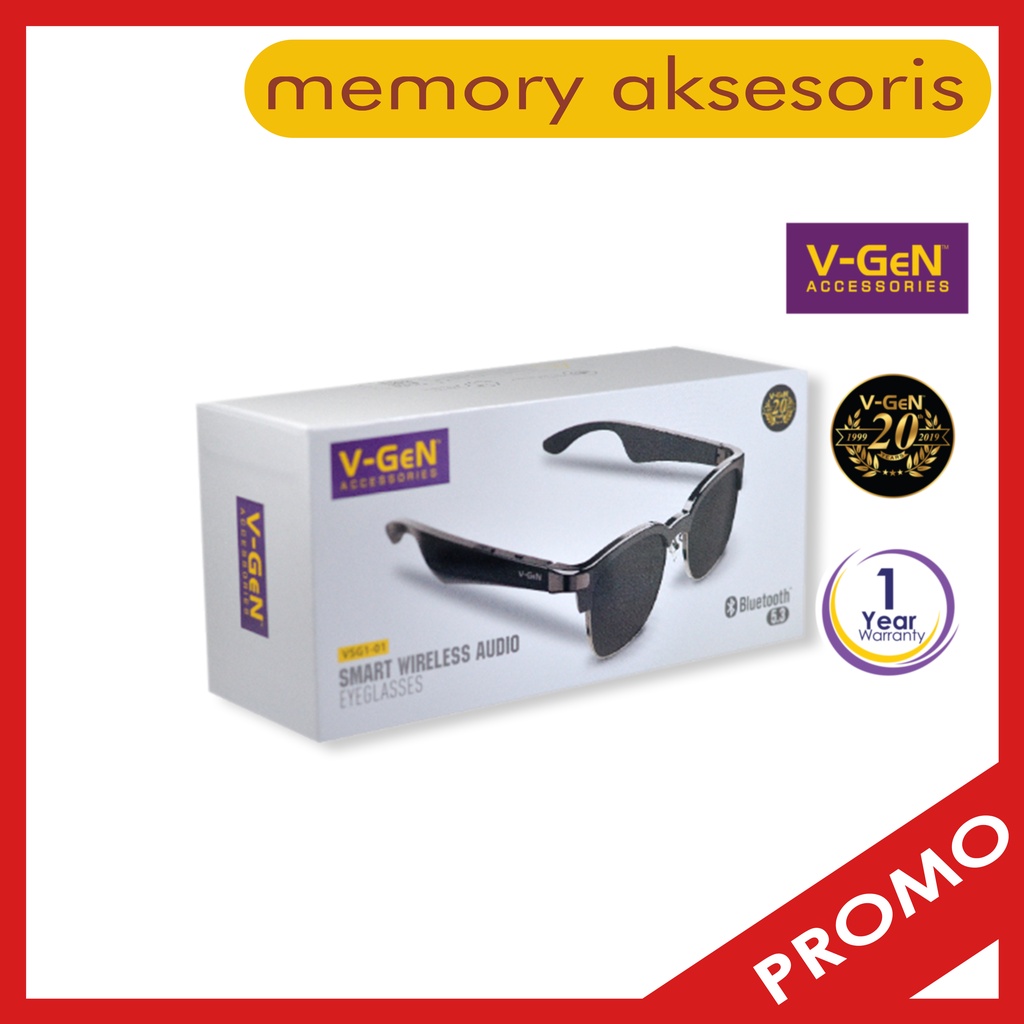 Smart Audio Wireless Glasses VSG1-01 Kacamata dengan Spekaer dan Mic