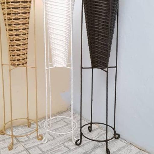 ✦ BESI 8MM  TINGGI 80cm STANDING POT / RAK BESI TANAMAN DIAMETER 18CM ✧