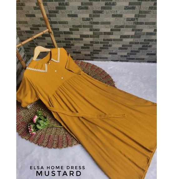 MURAH BANGET HOME DRESS ELSA / DASTER ANDIN KEKINIAN DASTER KERAH RENDA BISA BUSUI