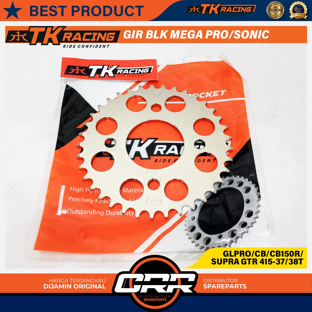 Gear Gir Belakang 415/428 Honda MegaPro GL Pro CB150R Street Fire CBSF Sonic Supra GTR CB GL Tiger V