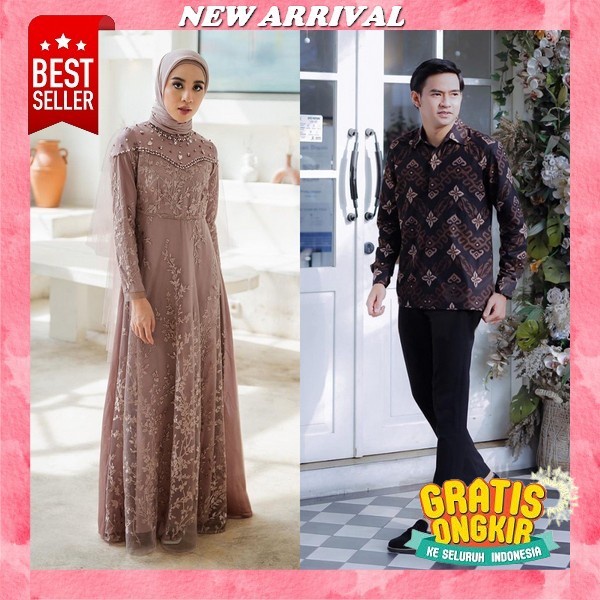 Buju Copel Pasangan Kekinian Seragam Kapel Muslim Pakaian Kopele Keluarga Murah Set Muslim Games Kon