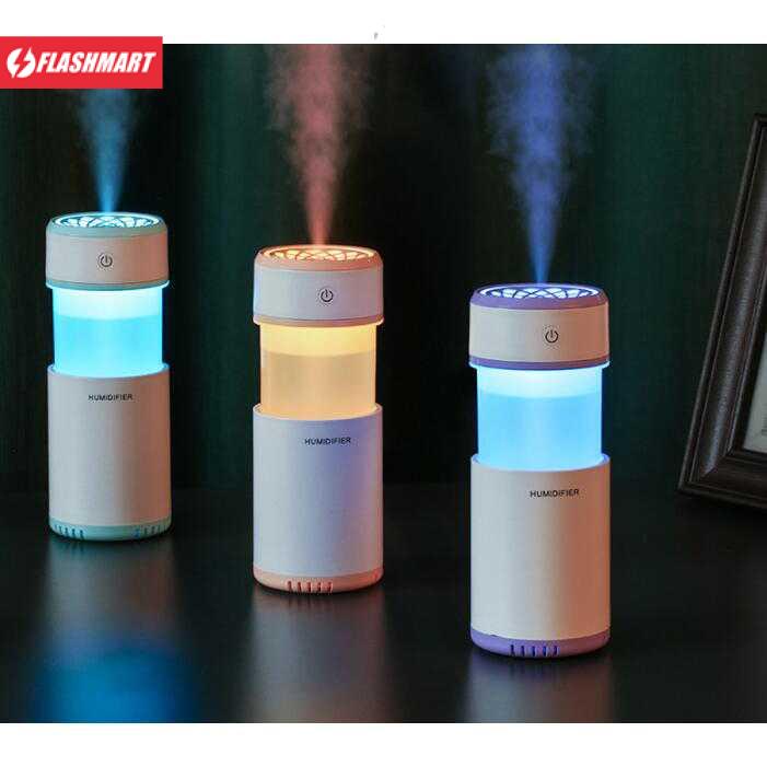 Flashmart Air Humidifier Retractable 200ml + Night Light - HUMI H13