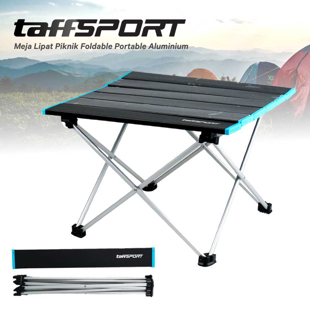 (BISA COD) FTIHSHP  Meja Lipat Piknik Foldable Portable Aluminium Table - 8825